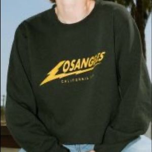 rare brandy cropped LA sweater!